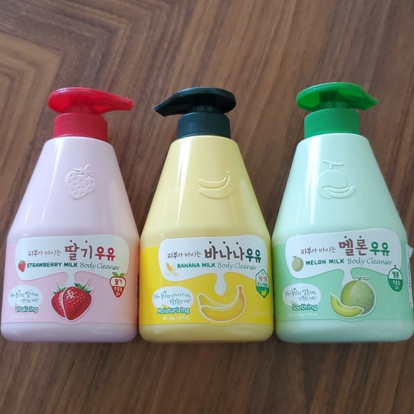 KWAILNARA Welcos Korean Banana Milk Body Cleanser 19.7 Oz NEW U.S